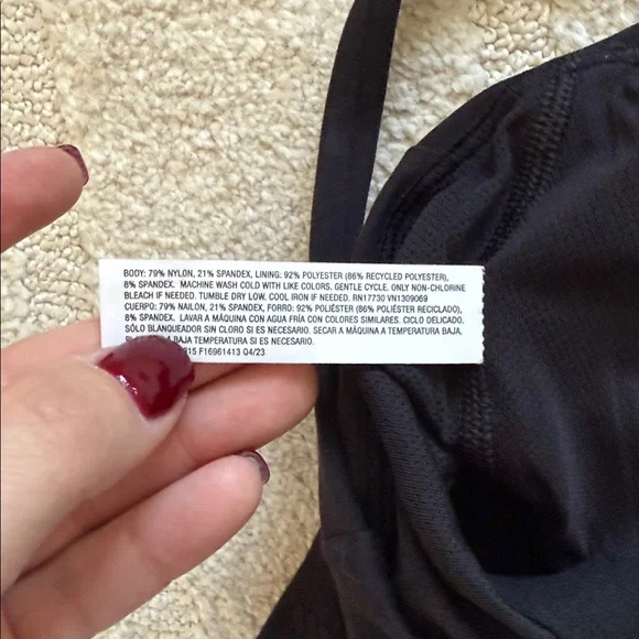 All in Motion Black Workout Top - Picture 7 of 8